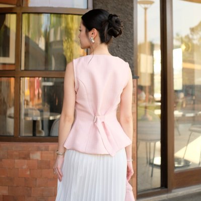 Velour Tweed Top