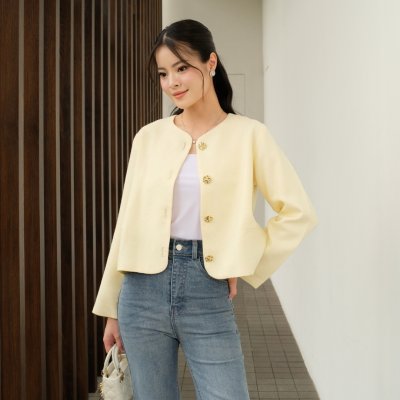 Sage Tweed Blazer