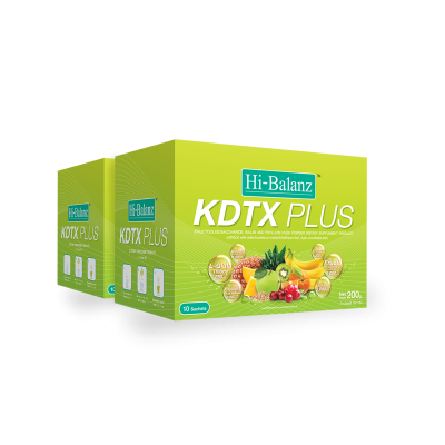 Hi-Balanz KDTX Plus ดีท็อกซ์กลิ่นซีตรัส 2 กล่อง รวม 20 ซอง
