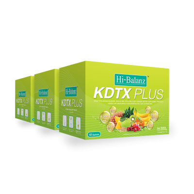 Hi-Balanz KDTX Plus ดีท็อกซ์กลิ่นซีตรัส 3 กล่อง รวม 30 ซอง
