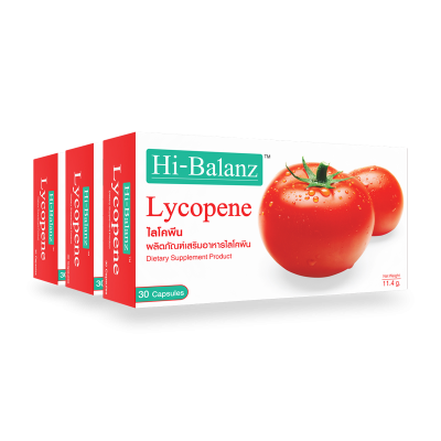 Hi-Balanz Lycopene l ไลโคพีน 3 กล่อง รวม 90 แคปซูล