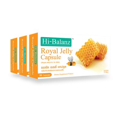 Hi-Balanz Royal Jelly Capsule รอยัล เยลลี่ แคปซูล 3 กล่อง