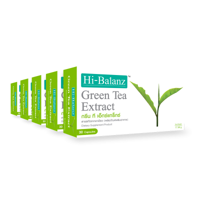 Hi-Balanz Green Tea Extract l สารสกัดจากชาเขียว 5 กล่อง รวม 150 แคปซูล