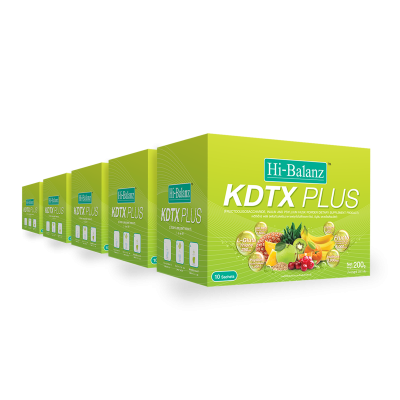 Hi-Balanz KDTX Plus ดีท็อกซ์กลิ่นซีตรัส 5 กล่อง รวม 50 ซอง