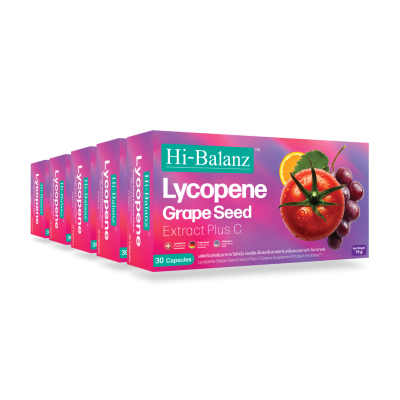 Hi-Balanz Lycopene Grape Seed Extract Plus C 5 กล่อง