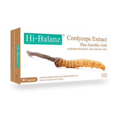 Hi-Balanz Cordyceps Extract Plus Ascorbic Acid  / ไฮบาลานซ์ สารสกัดจากถั่งเฉ้าผสมวิตามินซี