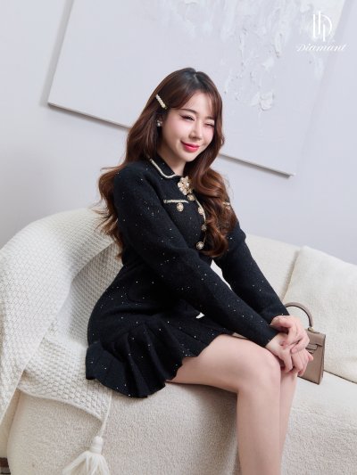 BAL Rounding Gold Button Cardigan 4 Colors Cardigan