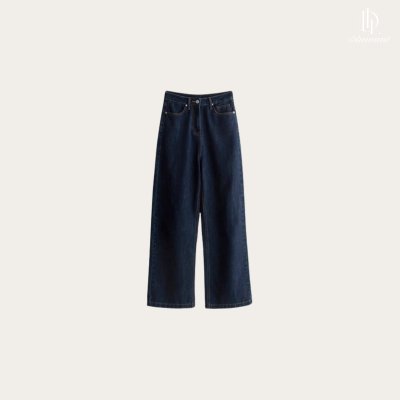 Signature Dark Jeans, dark jeans, straight cut, old money style