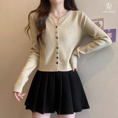 Brooklyn Knitted Cardigan เสื้อคาร์ดิแกนไหมพรม คอวี