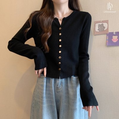 Brooklyn Knitted Cardigan เสื้อคาร์ดิแกนไหมพรม คอวี