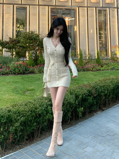 Giselle Pearl Chain Knit One Piece Giselle Pearl Chain Knit One Piece