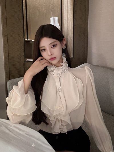 DV Elf Ruffle Blouse 3color