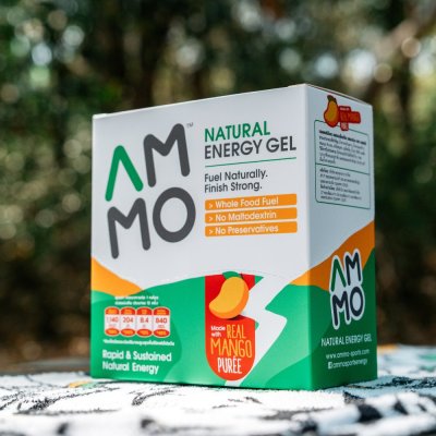 AMMO Natural Energy Gel MANGO PUREE 12 Sachets