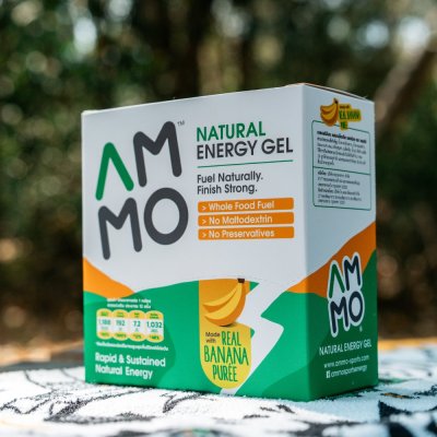 AMMO Natural Energy Gel BANANA PUREE 12 Sachets