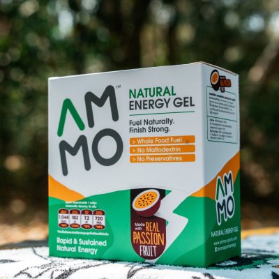 AMMO Natural Energy Gel PASSION FRUIT 12 Sachets