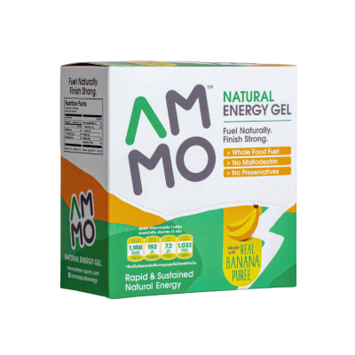 AMMO Natural Energy Gel BANANA PUREE 12 Sachets