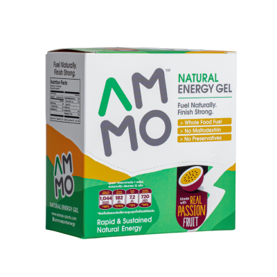 AMMO Natural Energy Gel PASSION FRUIT 12 Sachets