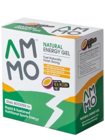 AMMO Natural Energy Gel Passion Fruit 12 Pack