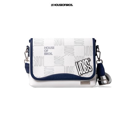 Monogram Tablet - กระเป๋าสะพายข้าง แบรนด์ HOBS (100% Genunie) รุ่น Monogram สำหรับ Tablet ขนาด 11 นิ้ว