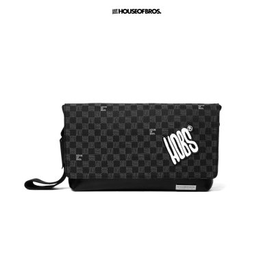 Monogram Canvas - กระเป๋าสะพายข้าง แบรนด์ HOBS (100% Genunie) รุ่น Monogram Canvas ขนาด 12, 9, 5.5 นิ้ว