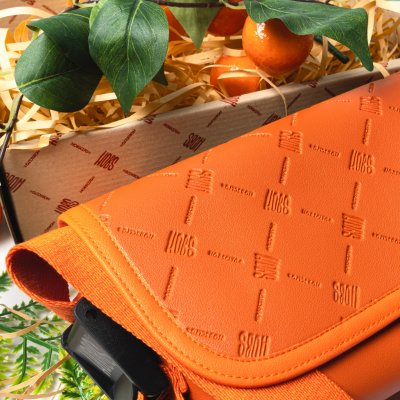 Cosmic Orange กระเป๋าสะพายข้าง แบรนด์ HOBS (100% Genunie) รุ่น Pure Orange ขนาด 9 นิ้ว