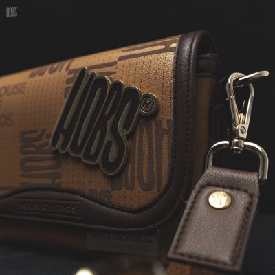 Monogram - กระเป๋าสะพายข้าง แบรนด์ HOBS (100% Genunie) รุ่น Monogram ขนาด 12 นิ้ว และ 9 นิ้ว