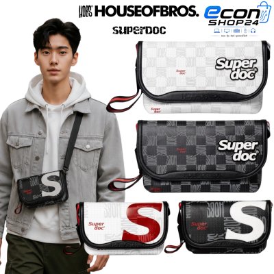 Monogram Superdoc - กระเป๋าสะพายข้าง แบรนด์ HOBS (100% Genunie) รุ่น Monogram Superdoc ขนาด 12 และ 9 นิ้ว