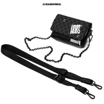 Monogram Canvas - กระเป๋าสะพายข้าง แบรนด์ HOBS (100% Genunie) รุ่น Monogram Canvas ขนาด 12, 9, 5.5 นิ้ว