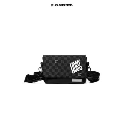 Monogram Canvas - กระเป๋าสะพายข้าง แบรนด์ HOBS (100% Genunie) รุ่น Monogram Canvas ขนาด 12, 9, 5.5 นิ้ว