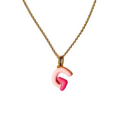 Alphabet Necklace in Pink