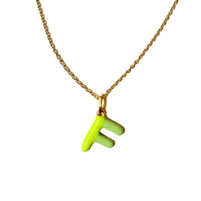 Alphabet Necklace in Green