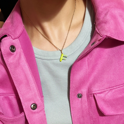 Alphabet Necklace in Green