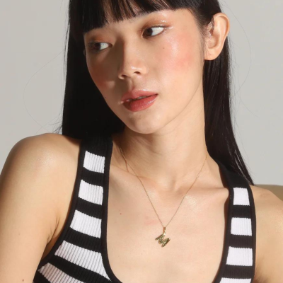 Alphabet Necklace in Gold