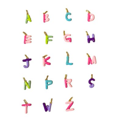 Alphabet Necklace in Blue