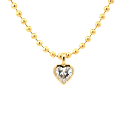 Heart Bezel Pendant