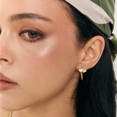 Double Wrap Heart Earrings