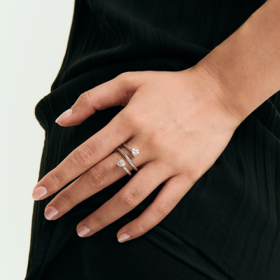 Double Wrap Heart Ring