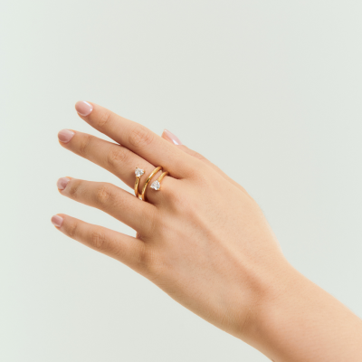 Double Wrap Heart Ring