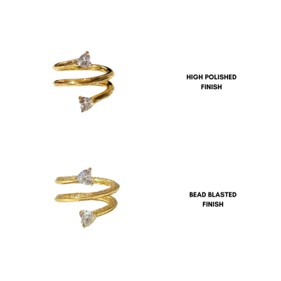 Double Wrap Heart Ring