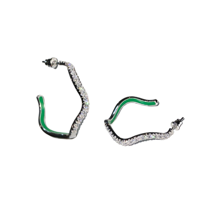 Diamond Wave Earrings