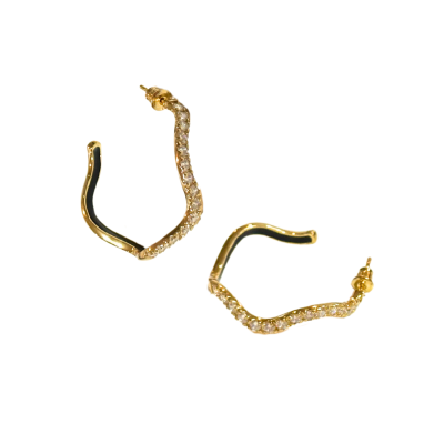 Diamond Wave Earrings