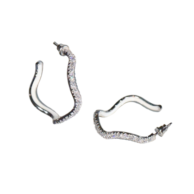 Diamond Wave Earrings