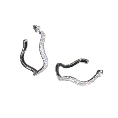 Diamond Wave Earrings