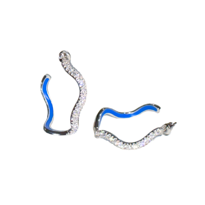 Diamond Wave Earrings