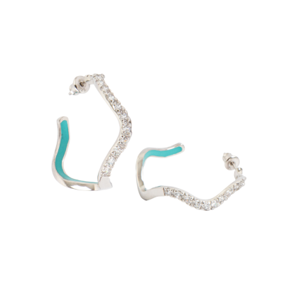 Diamond Wave Earrings