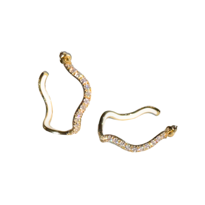 Diamond Wave Earrings