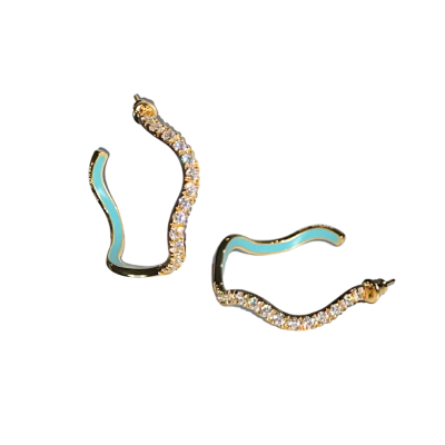 Diamond Wave Earrings