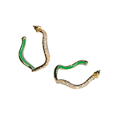 Diamond Wave Earrings