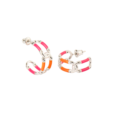 Infinity Love Enamel Earrings