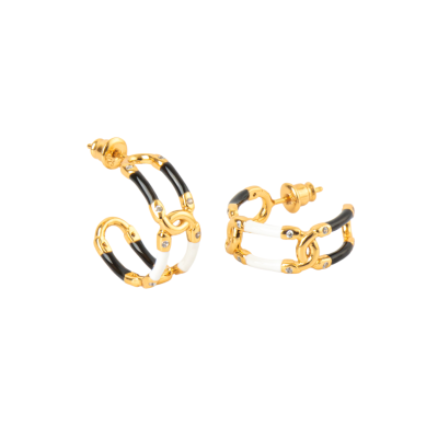 Infinity Love Enamel Earrings